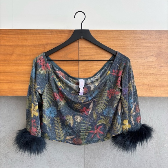 NWT Savage X Fenty Trophy Wife Sleepwear Set Crop Top And  Shorts, Size 16-18 - Picture 9 of 16